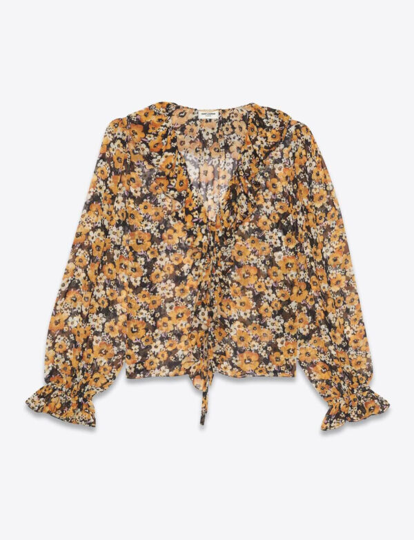 Sweater with ruffle detail